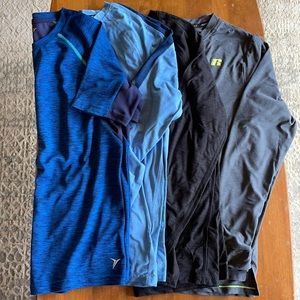 VGUC lot of 4 athletic shirts, boys 14-16